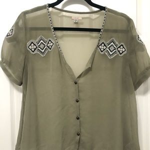 Sheer top from urban outfitters